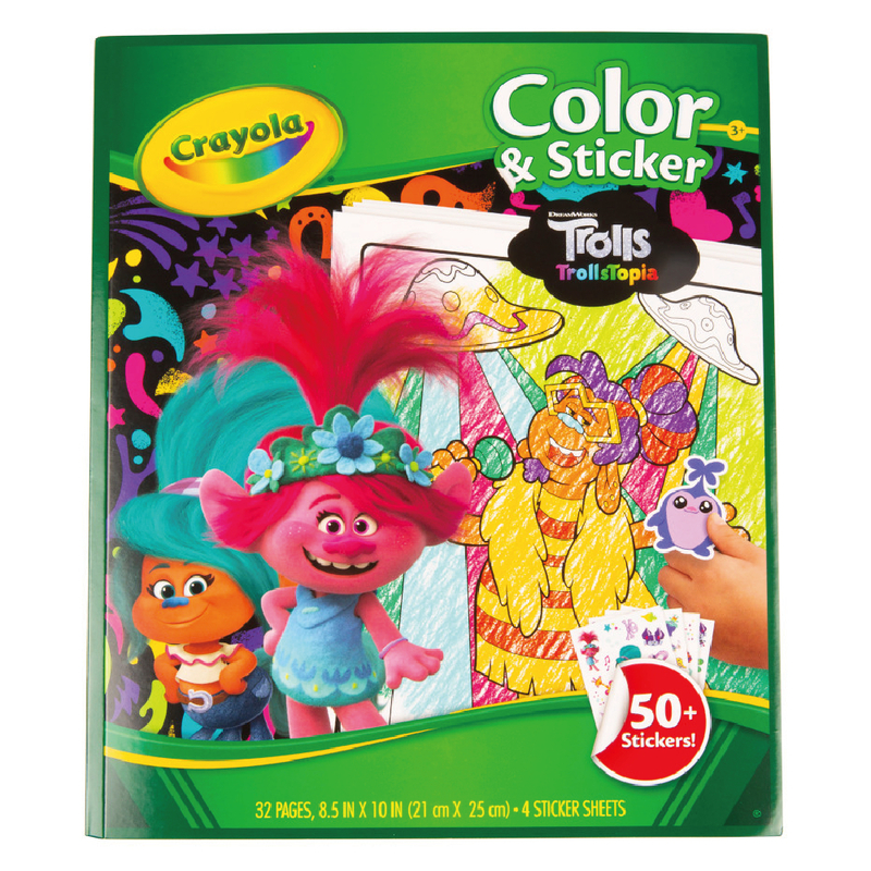 Trolls World Tour Color & Sticker Book