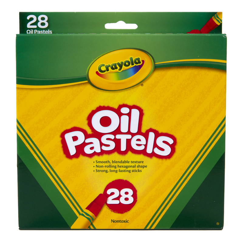 28CT Colored Oil Pastel Stickers