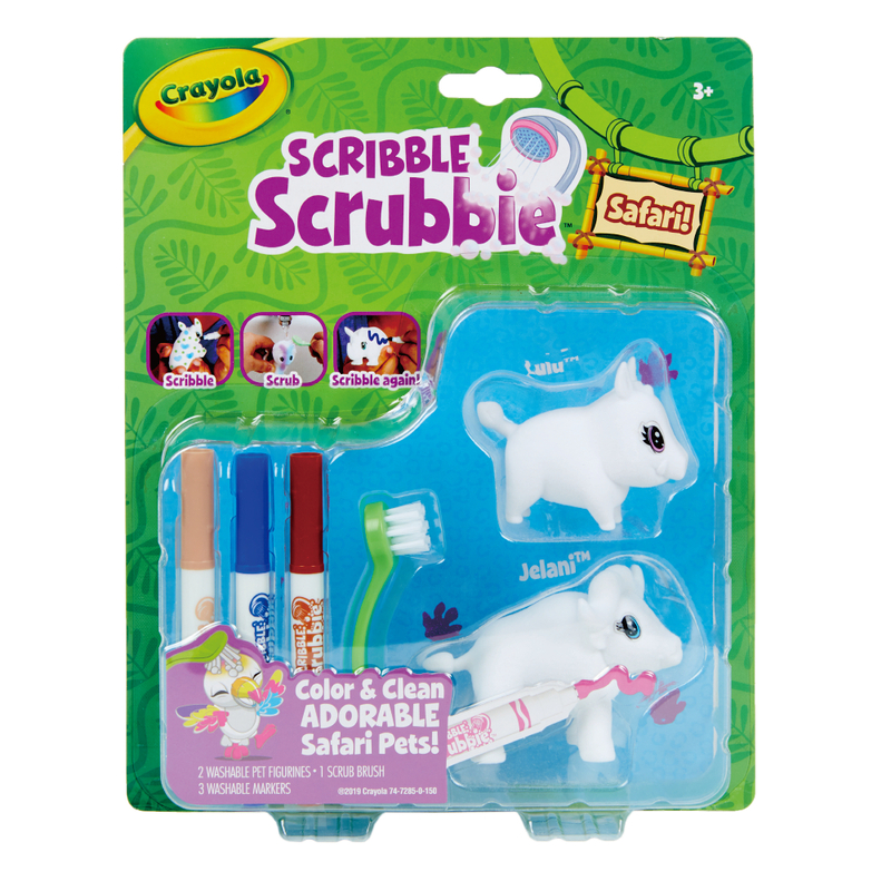 Scribble Scrubbie Safari Animals Pack