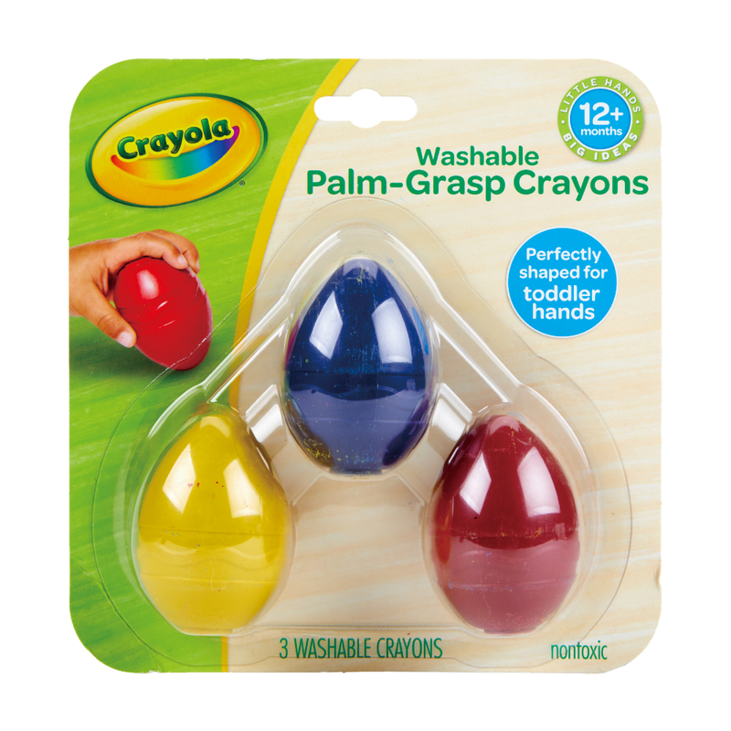 Washable Palm Grasp Crayons 3ct