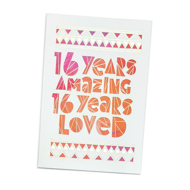 16th Birthday Card