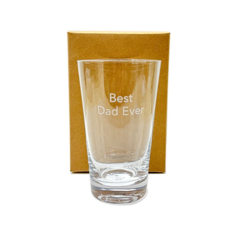Best Dad Ever Glass