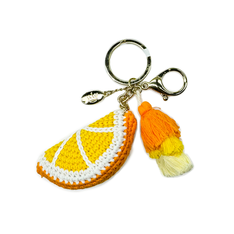 Orange Slice Key Chain