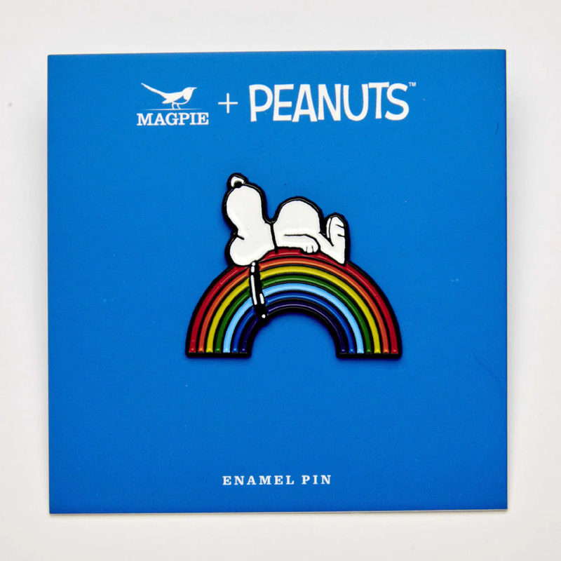 Peanuts Good Vibes 金屬襟章 - Rainbow