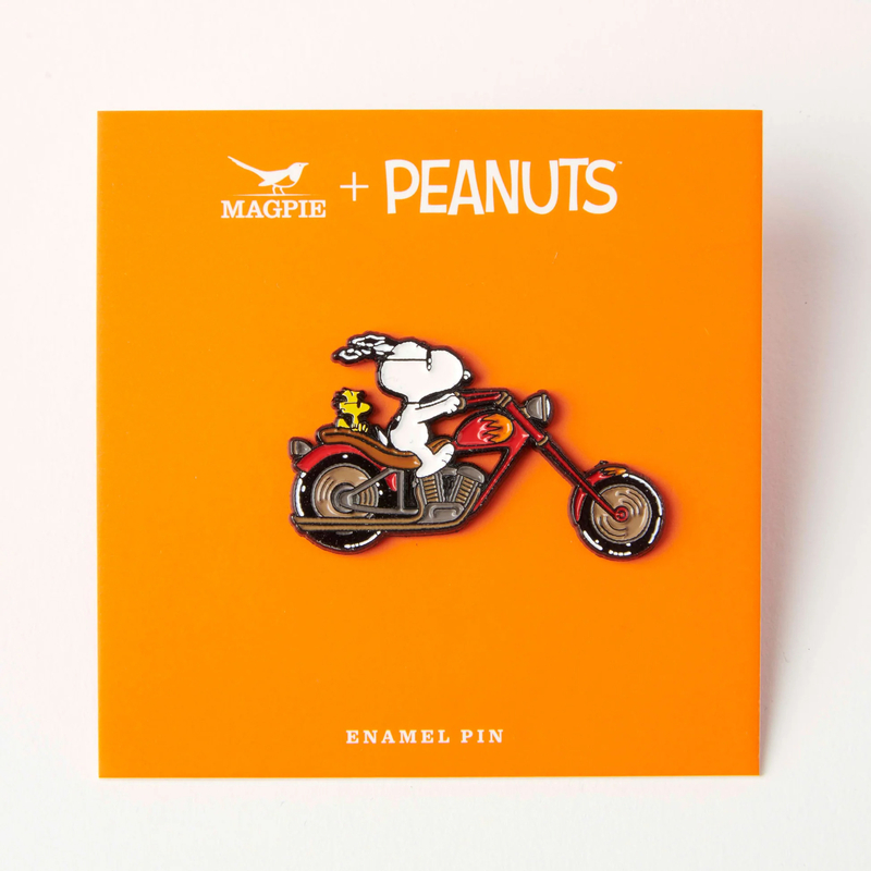 Peanuts Vibes Enamel Pin - Biker