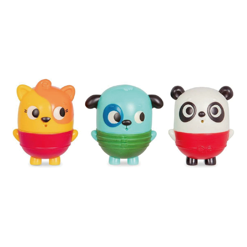 LB1845@LOB. BATH SQUIRTS SET - DOG, CAT, PANDA