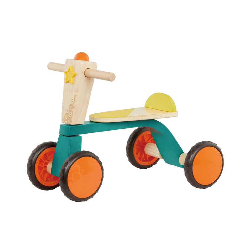 BX1783Z@B. WOODEN 4 WHEEL TRIKE