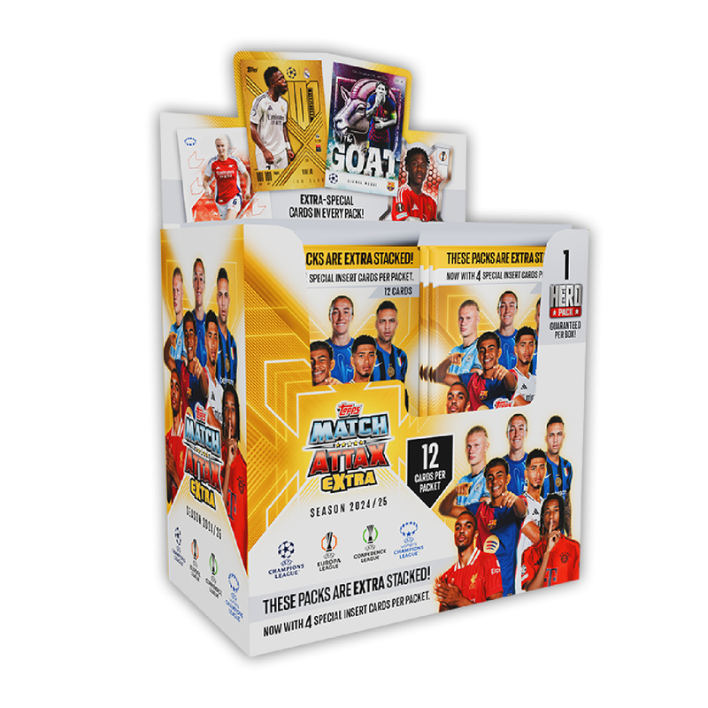 Match Attax UEFA Extra 2025 Cards Full box