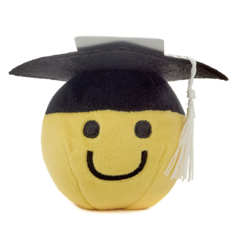Hallmark Smiley Face in Grad Cap Plush Gift Card Holder
