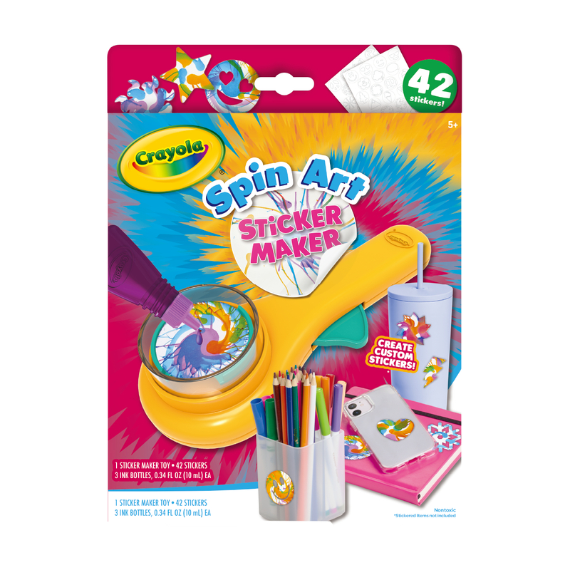 Spin Art Sticker Maker