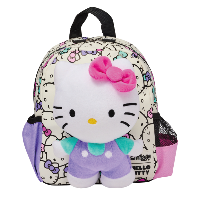 Smiggle Hello Kitty Teeny Tiny Backpack With Detachable Plush Toy