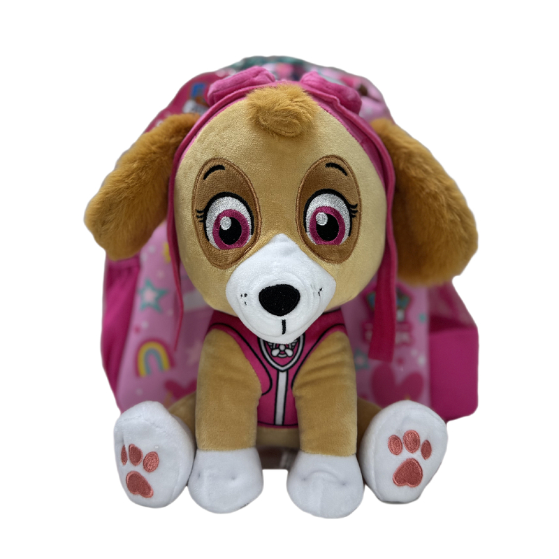 Smiggle PAW PATROL Plush Backpack (Pink)