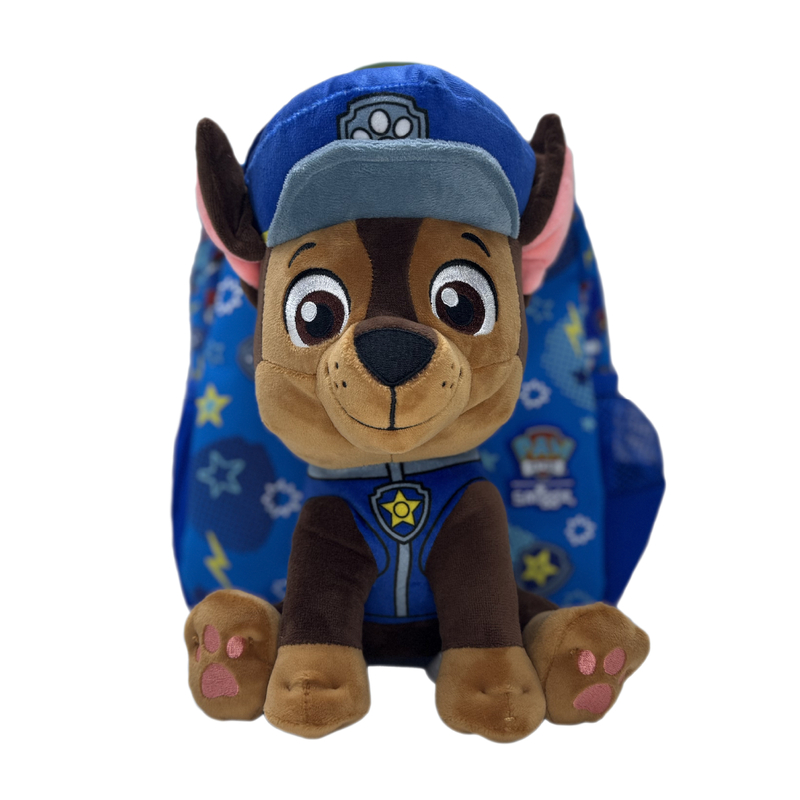 Smiggle PAW PATROL Plush Backpack (MID BLUE)