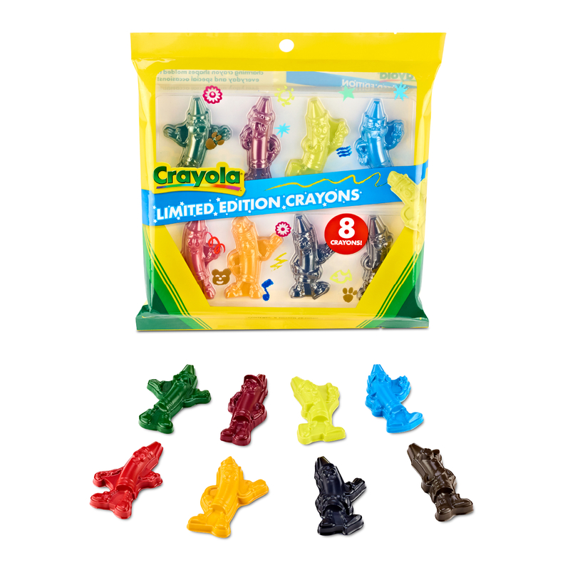 Limited Edition Character Shaped Crayons, 8 Count
