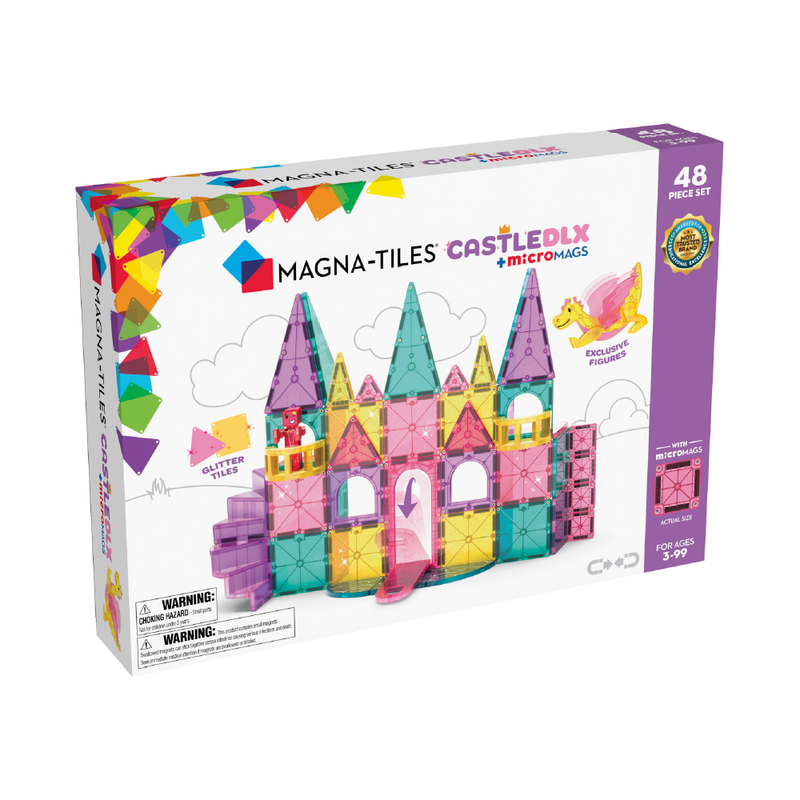 MAGT-242048CA@MAGNA-TILES CASTLE DLX + microMAGS