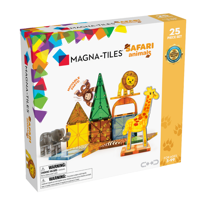 MAGT-20925@MAGNA-TILES® Safari Animals 25 Piece Set