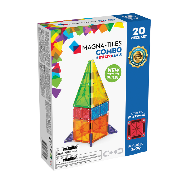 MAGT-244020CO@MAGNA-TILES COMBO + microMAGS 20pc Set