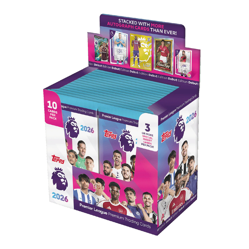 Topps Premier League 2026 Trading Card Packets (28 Packets)