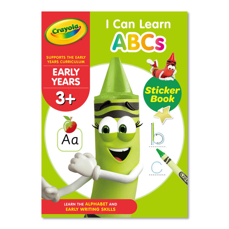 Crayola Homework Helper 3+ I Can Learn ABC's (32 page of learning activities four Colour print inside plus reward stickers)
