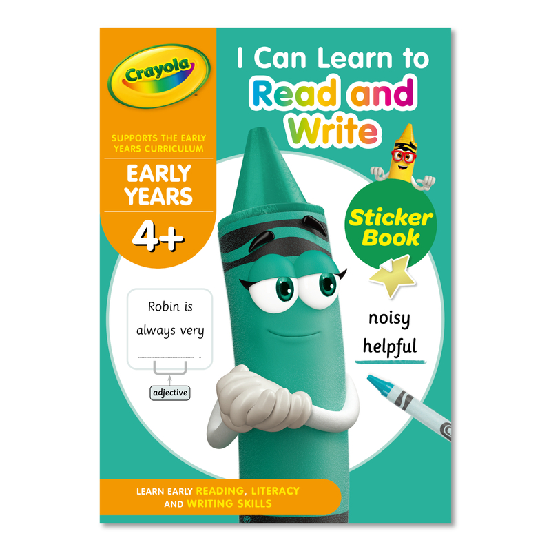 Crayola Homework Helper 4+ I Can Get to Read and Write (32 page of learning activities four Colour print inside plus reward stickers)