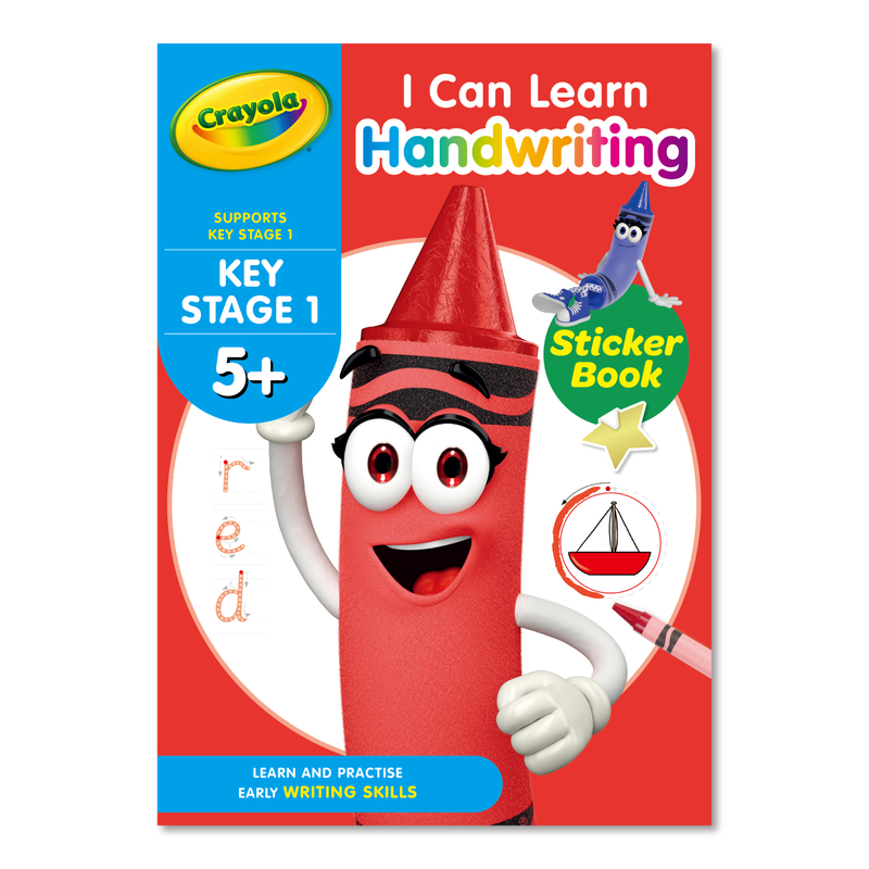 Crayola Homework Helper 5+ I Can Learn Handwriting (32 page of learning activities four Colour print inside plus reward stickers)