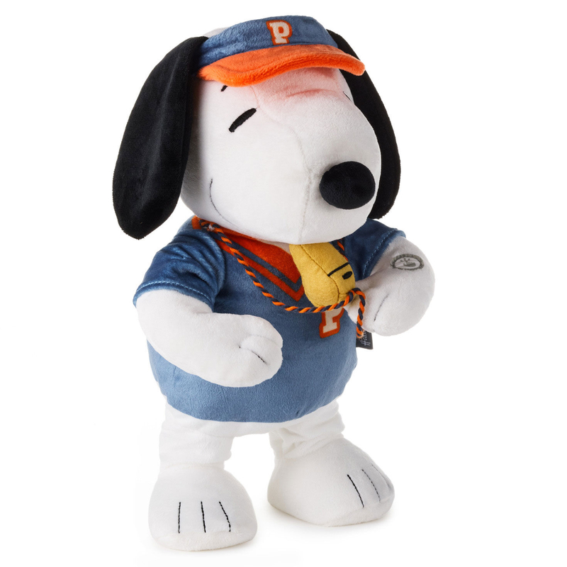 Peanuts Coach Snoopy Plush with Sound and Motion