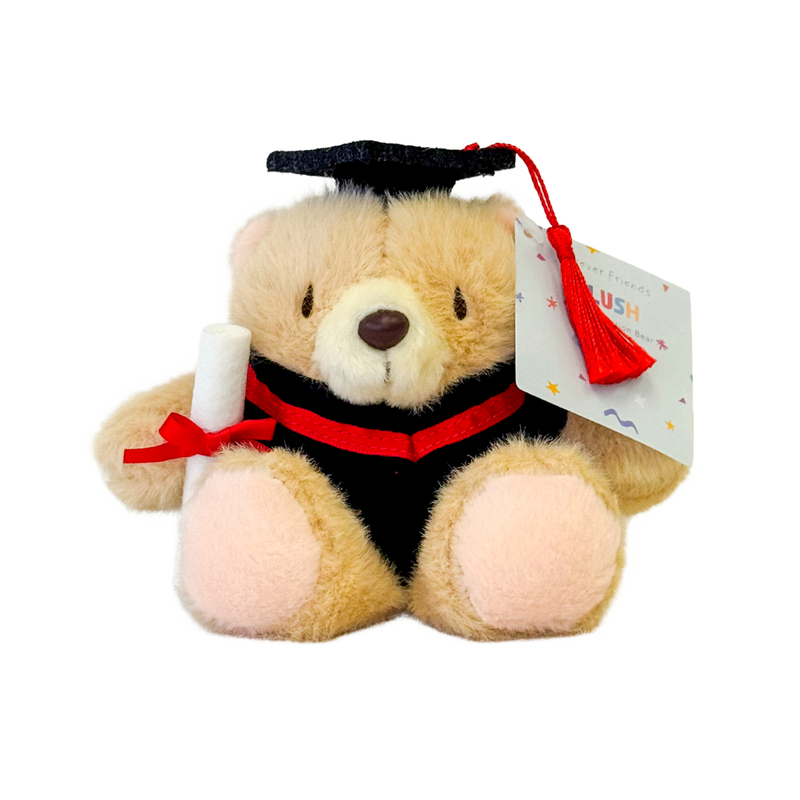 Forever Friends 4.5" Graduation Bear - Red