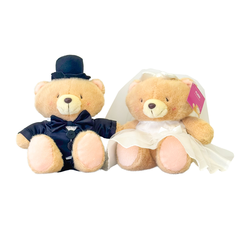 Forever Friends 8" Wedding Bears (Western style)