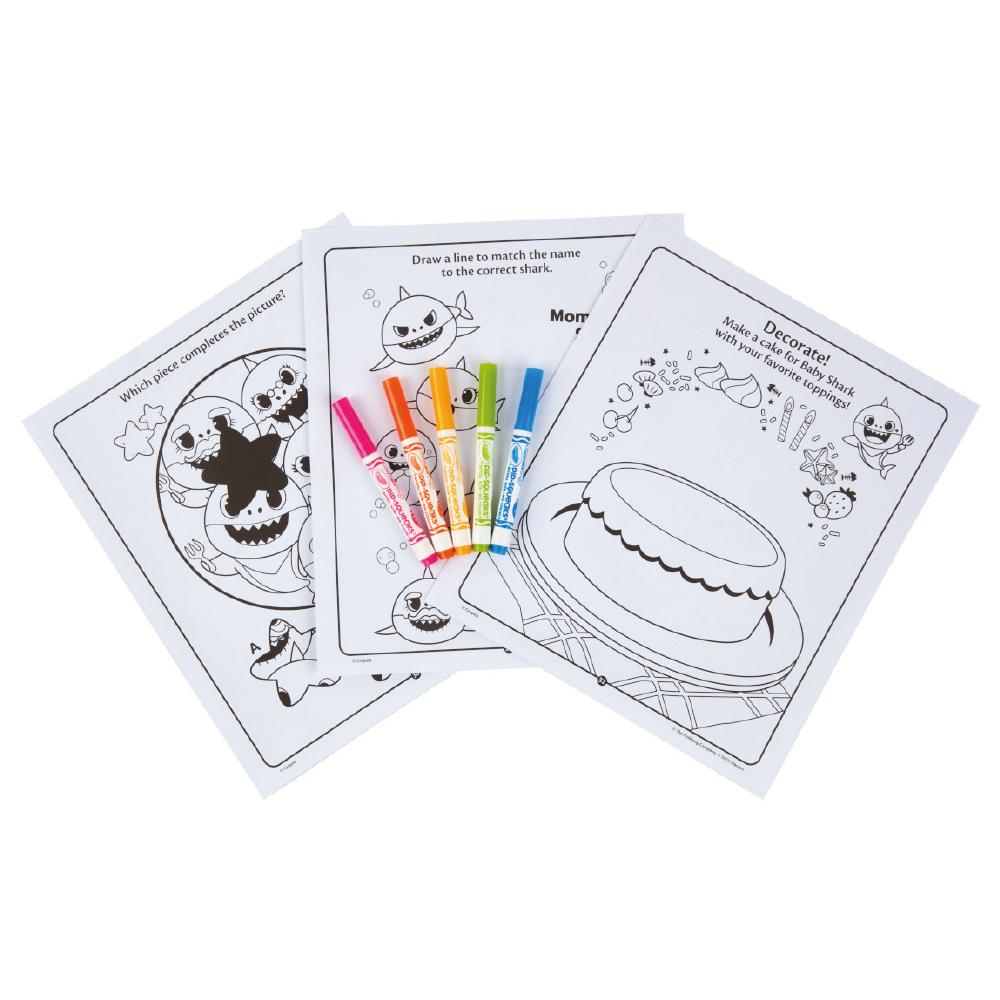 Color & Sticker Activity Set - Baby Shark
