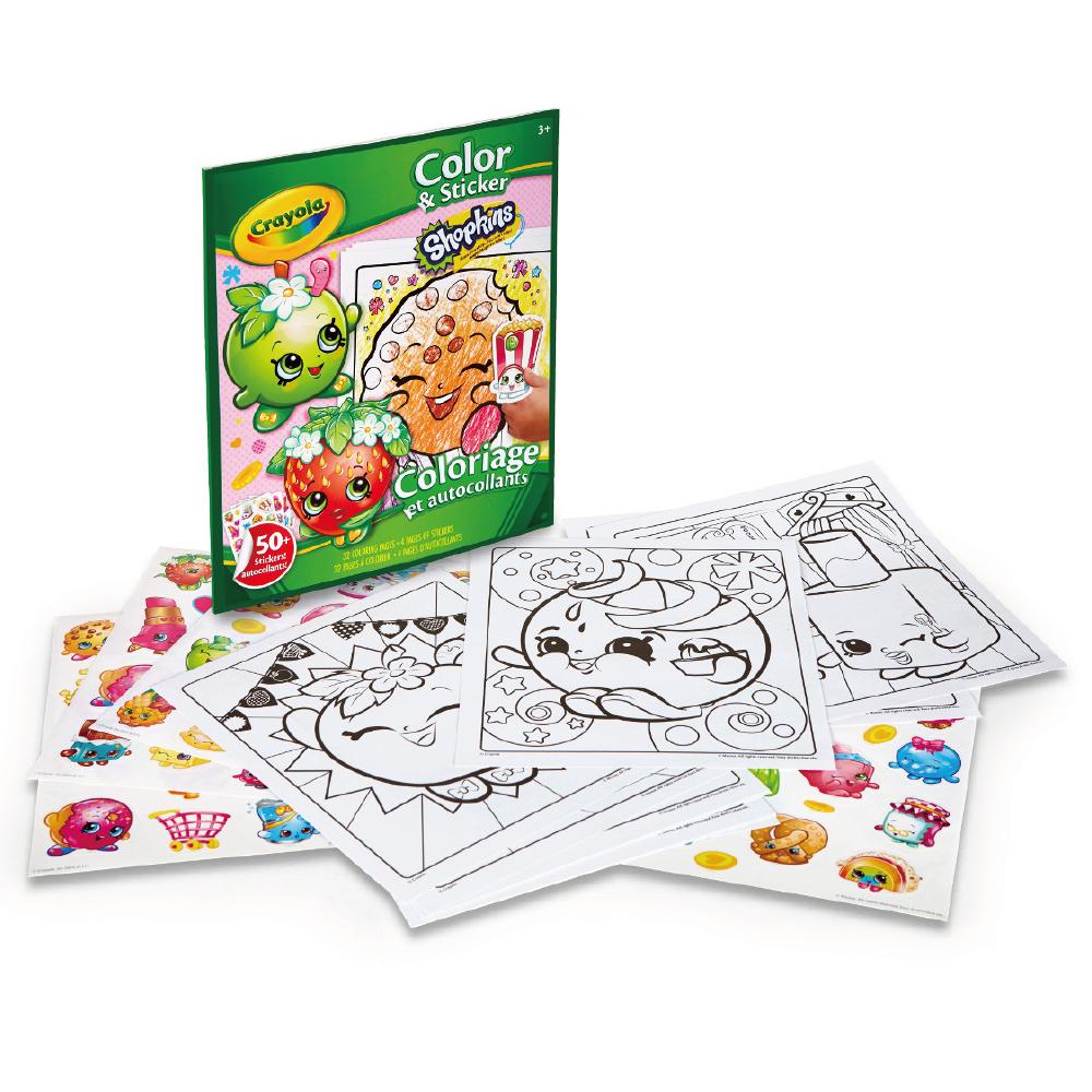 Color & Sticker Book - Shopkins