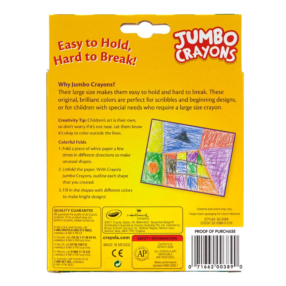 Jumbo crayons 8ct.