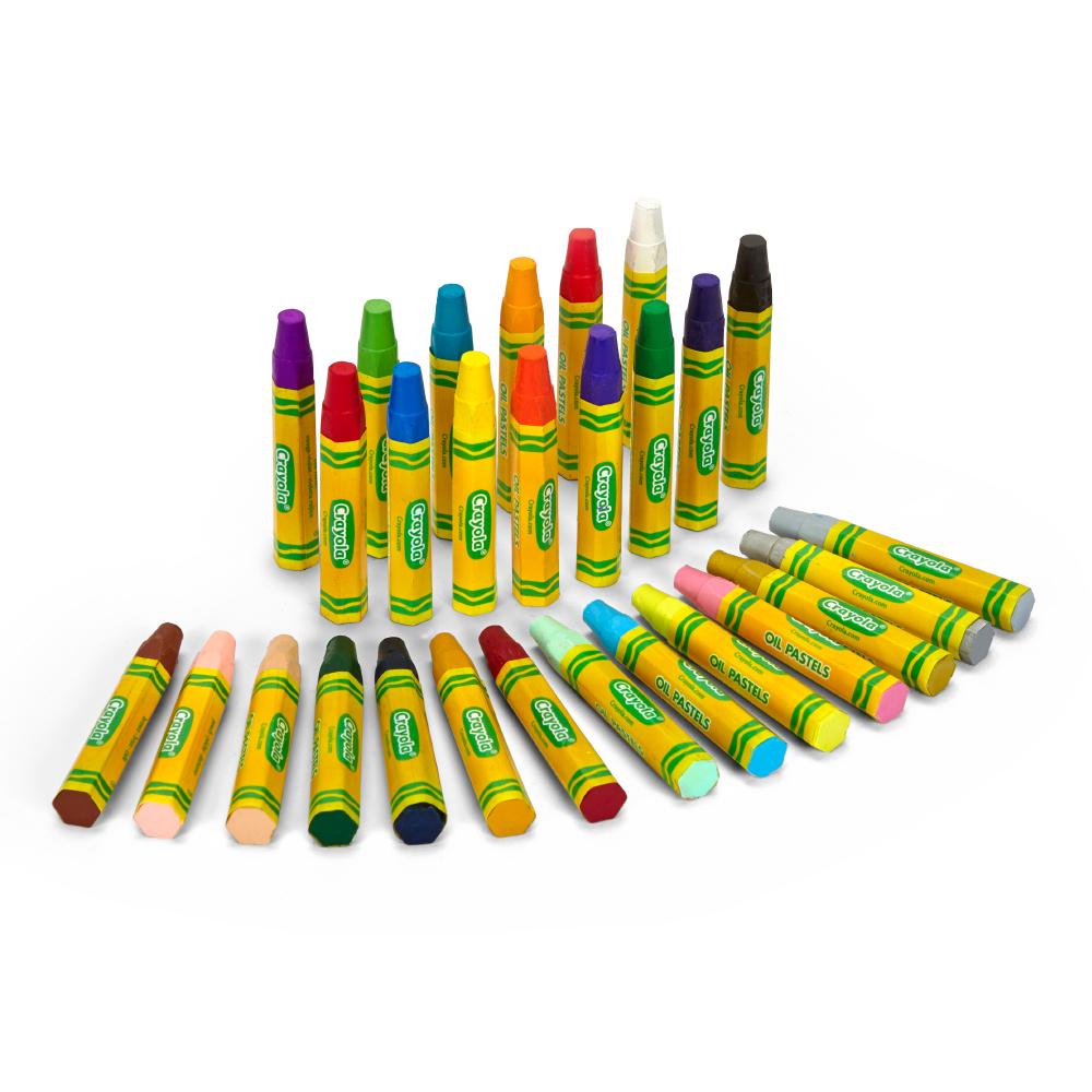 28CT Colored Oil Pastel Stickers