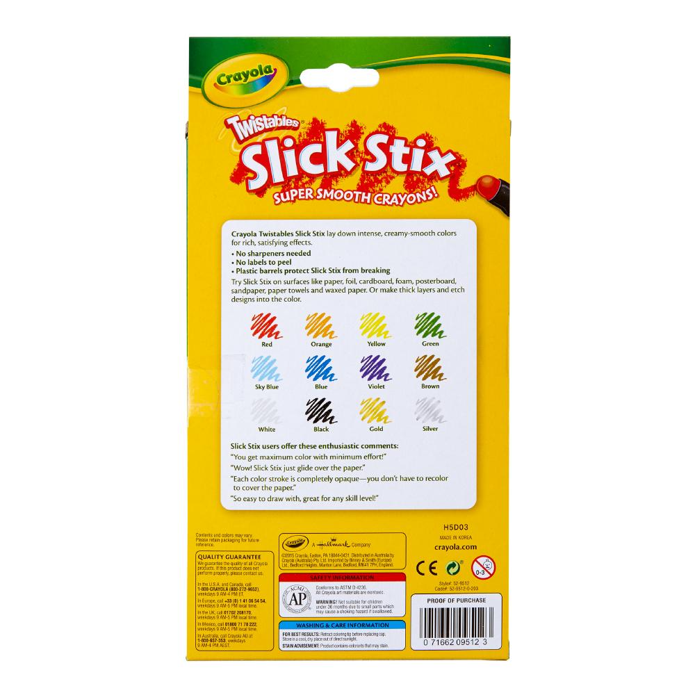12 count Twistable Slick Stix