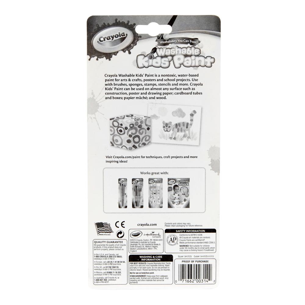 Washable Paints 18ct