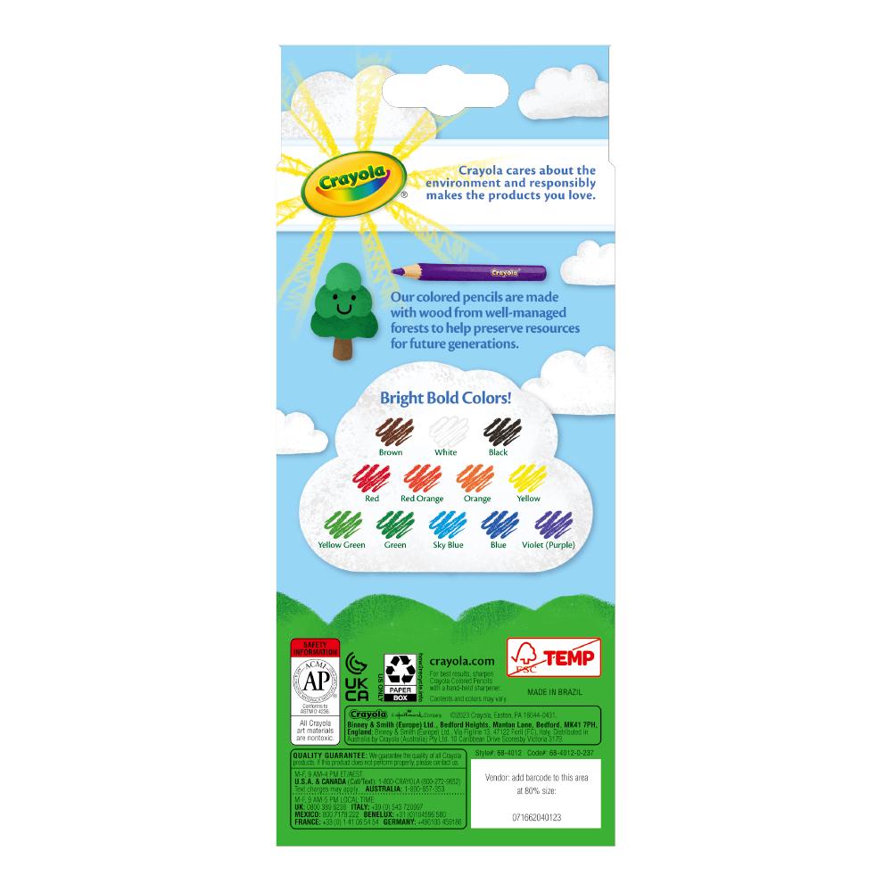 12 Ct. Long Colored Pencils