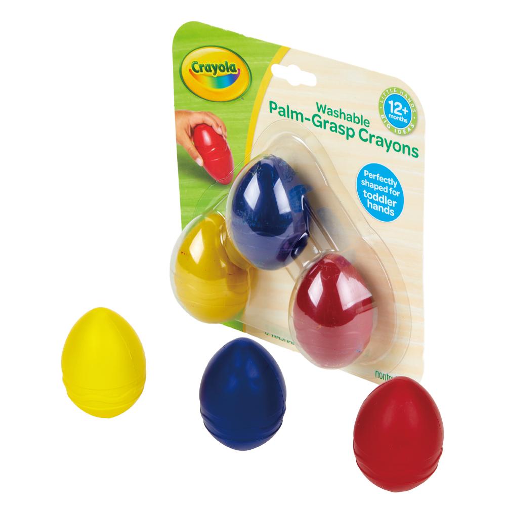 Washable Palm Grasp Crayons 3ct