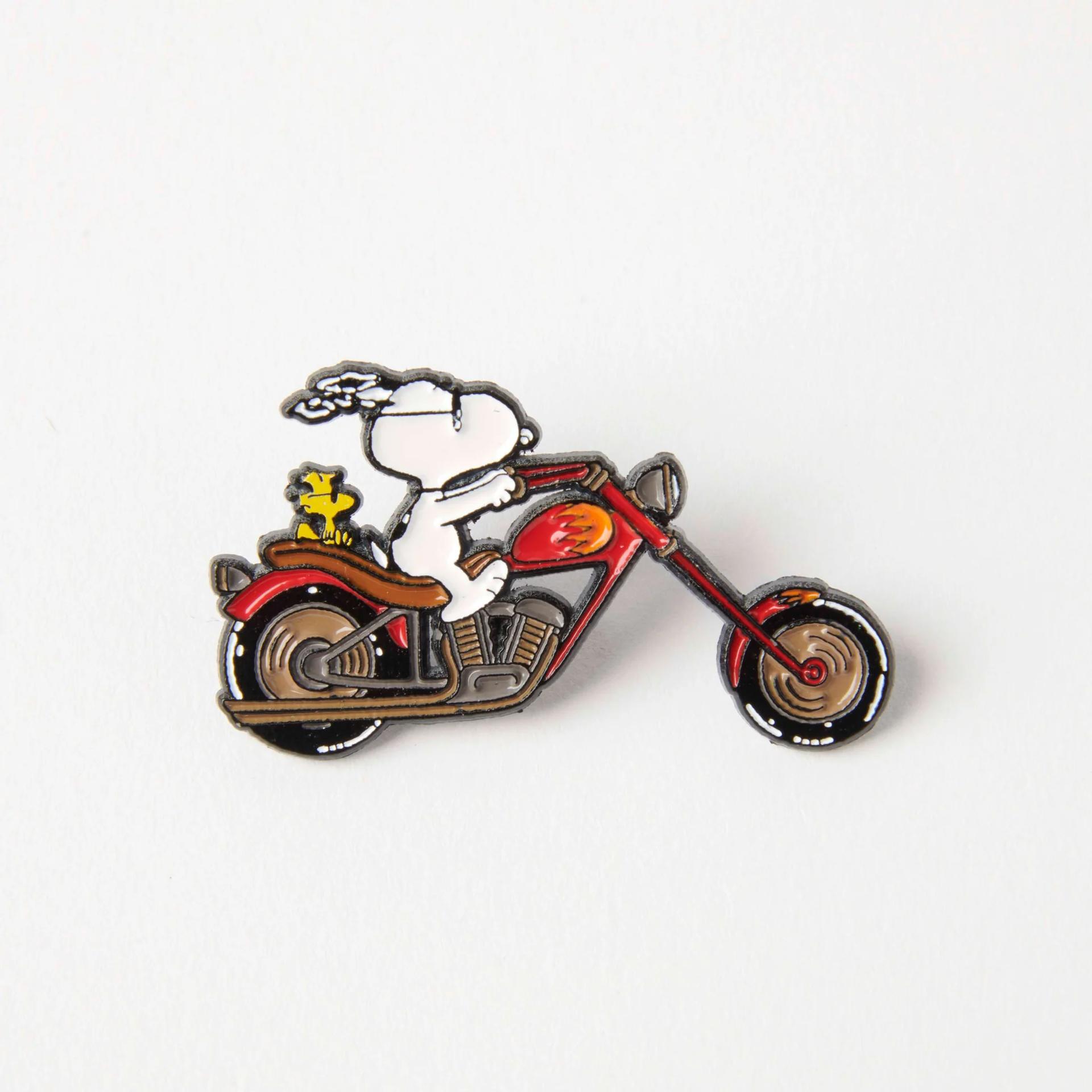 Peanuts Vibes Enamel Pin - Biker