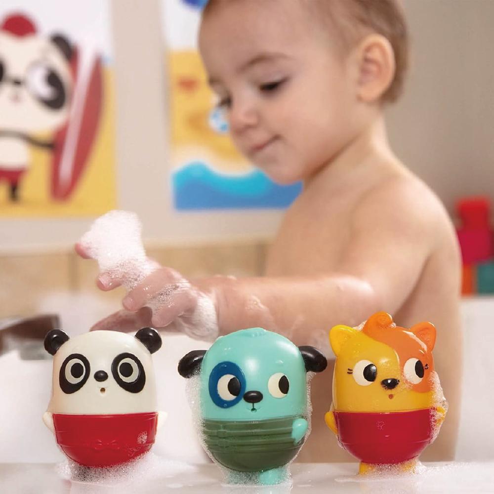 LB1845@LOB. BATH SQUIRTS SET - DOG, CAT, PANDA
