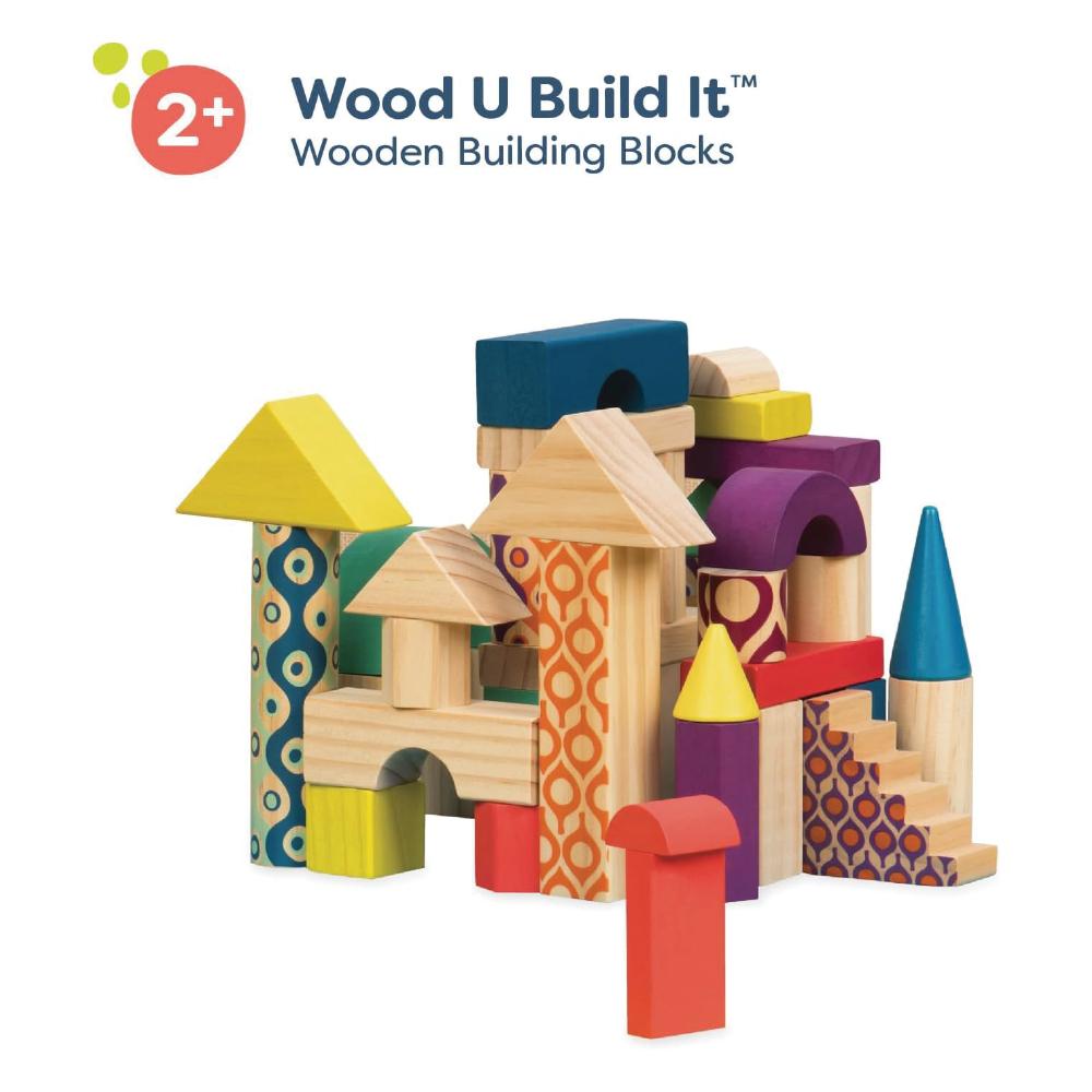 BX1361@40PCS WOODEN BLOCKS IN A BAG