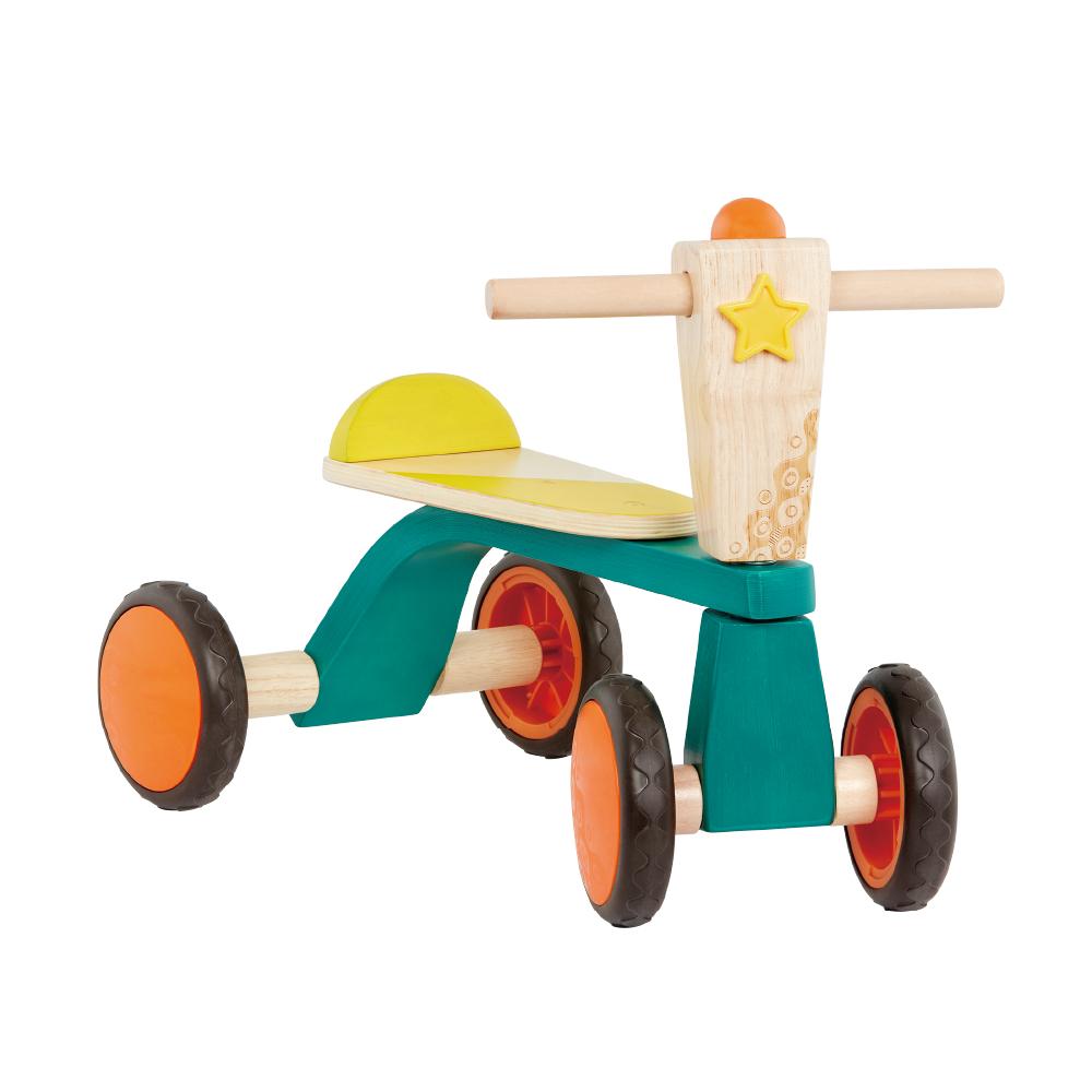 BX1783Z@B. WOODEN 4 WHEEL TRIKE