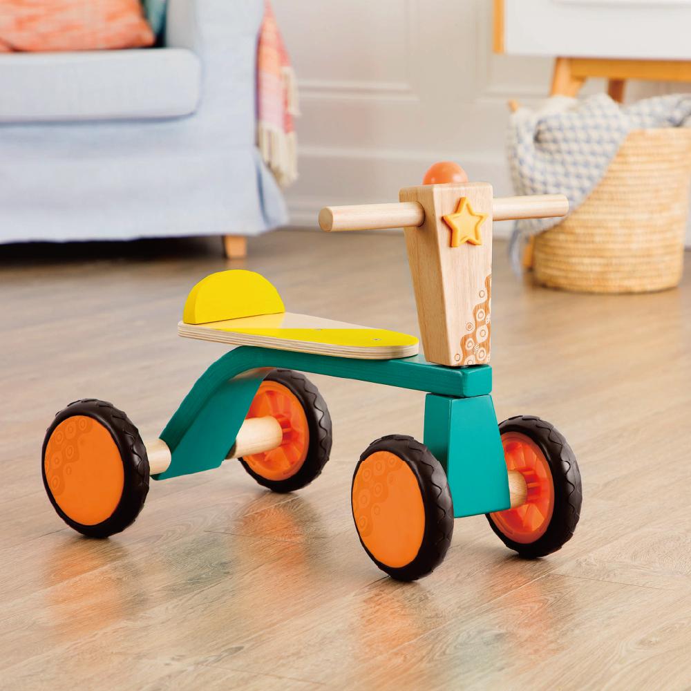 BX1783Z@B. WOODEN 4 WHEEL TRIKE