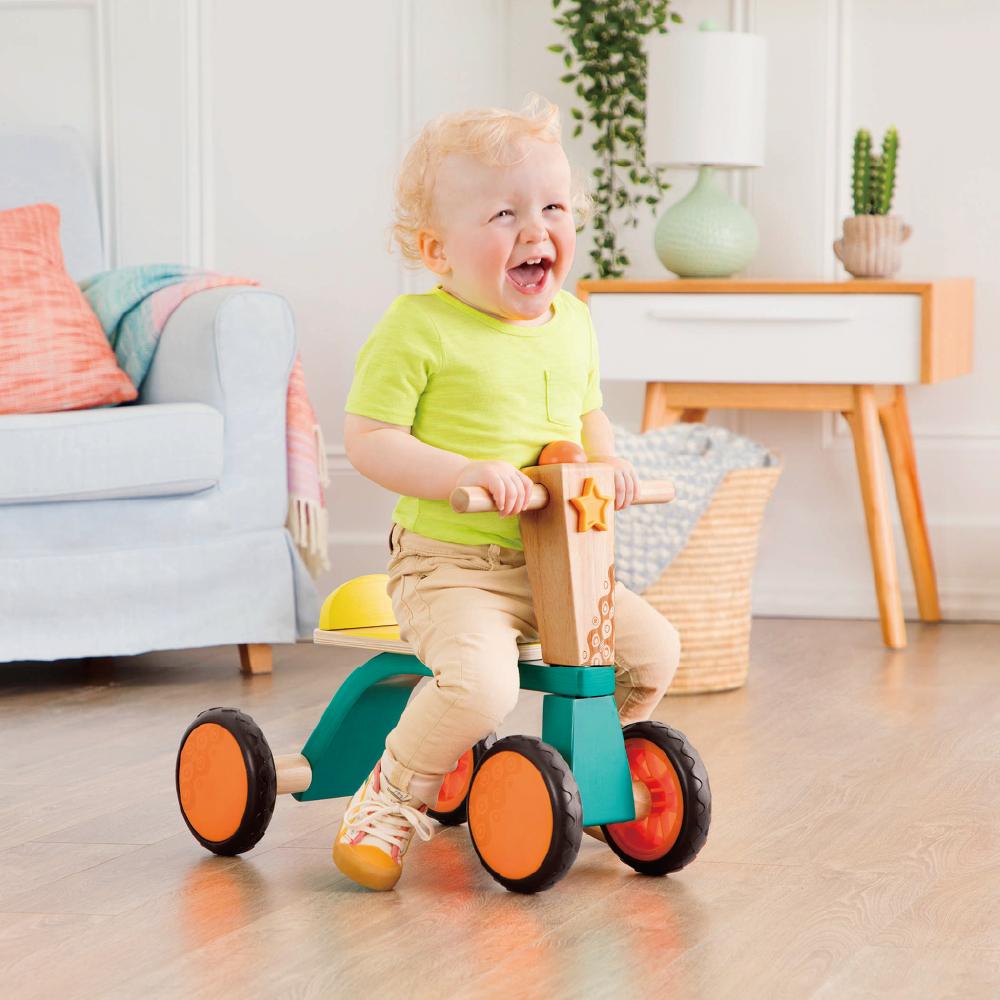 BX1783Z@B. WOODEN 4 WHEEL TRIKE
