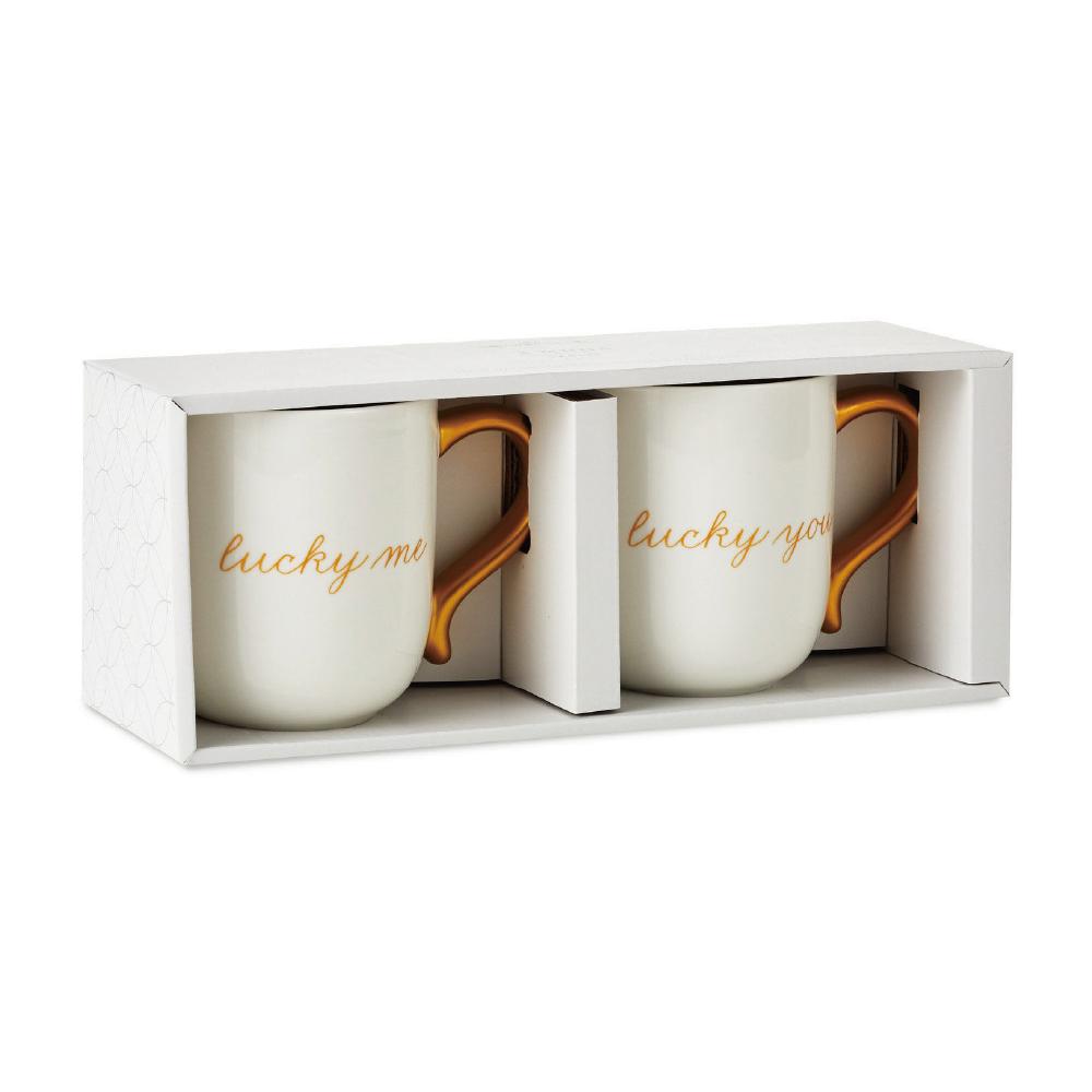 Hallmark Lucky Me and Lucky You Mugs, Set of 2
