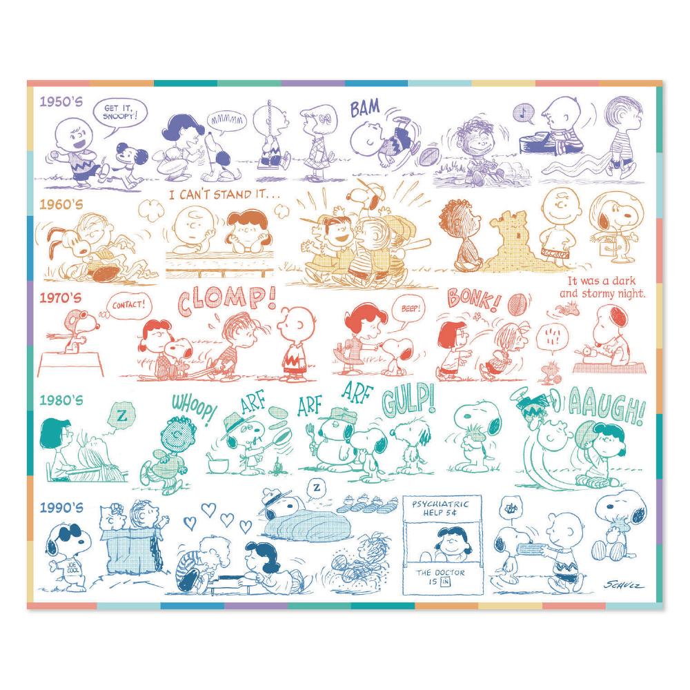 Peanuts® 75th Anniversary Through the Years Plush Throw Blanket