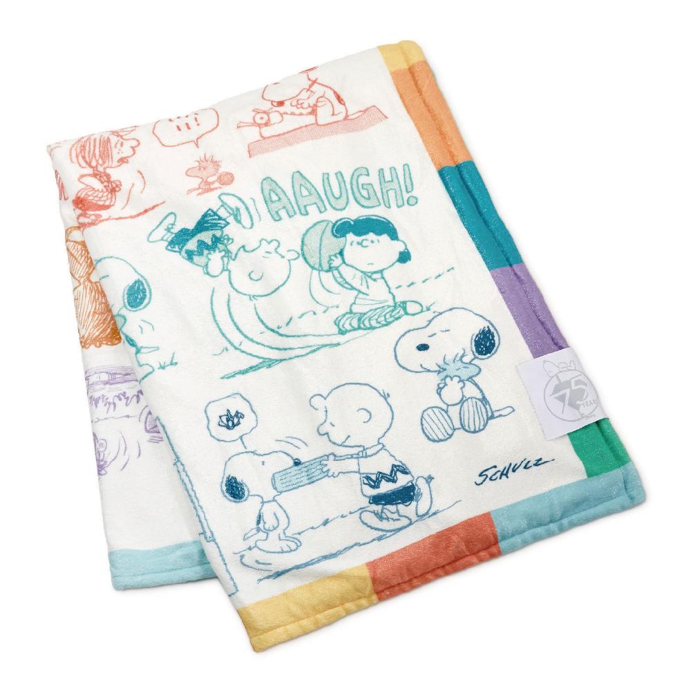 Peanuts® 75th Anniversary Through the Years Plush Throw Blanket