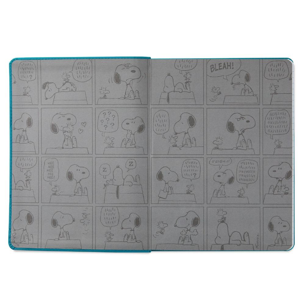 Peanuts® Snoopy and Woodstock Faux Leather Notebook
