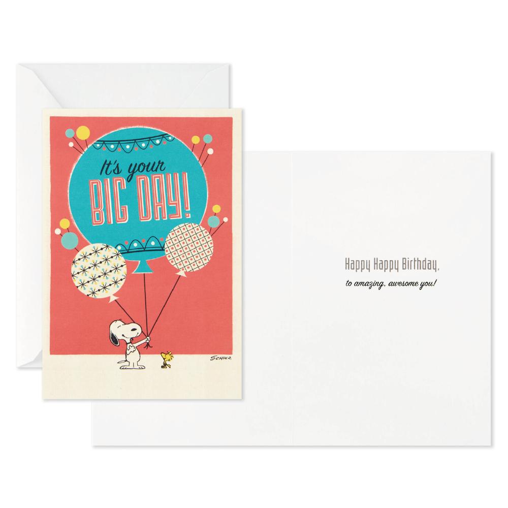 Peanuts® Snoopy Assorted Birthday Cards, Pack of 12