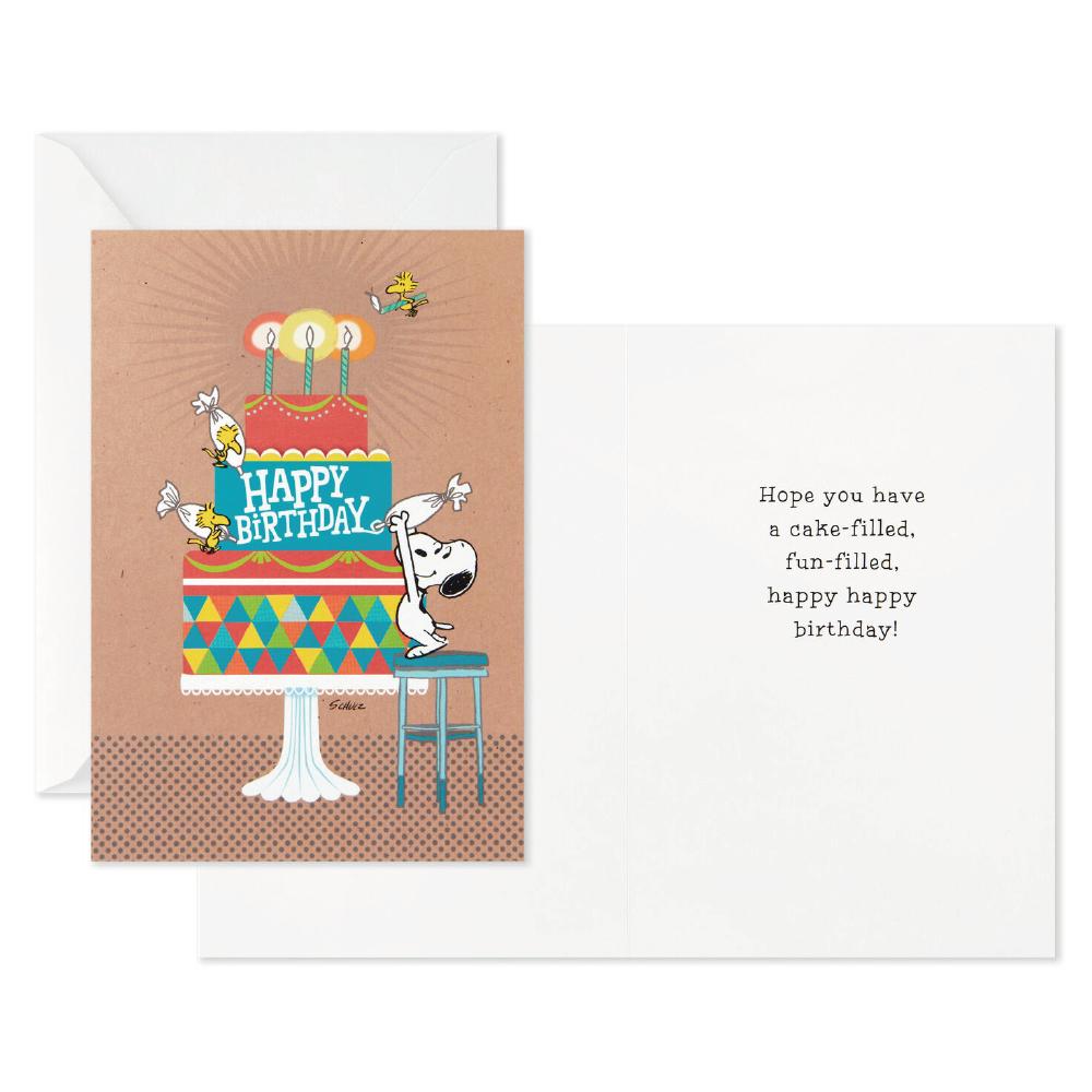 Peanuts® Snoopy Assorted Birthday Cards, Pack of 12