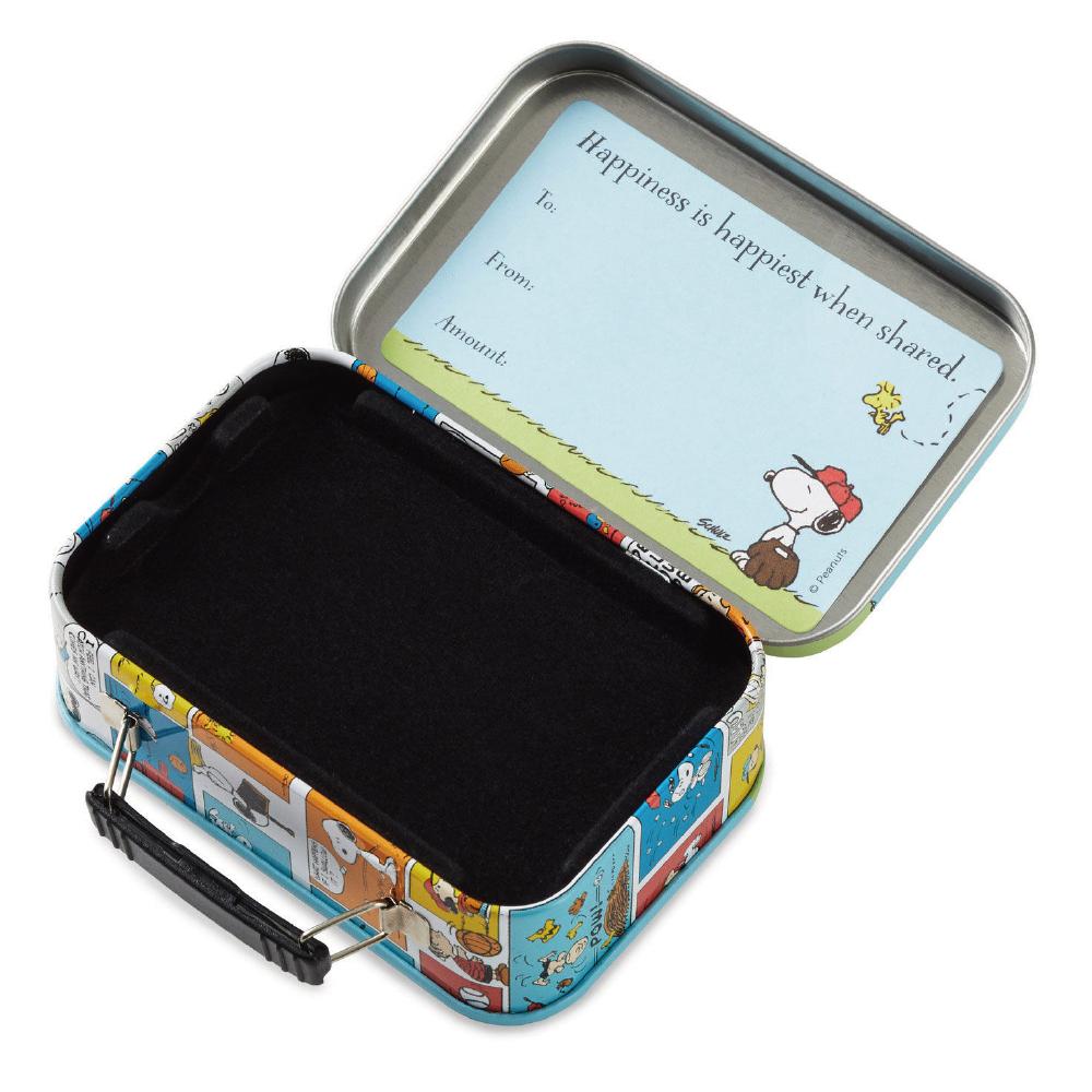 Peanuts® Gang Baseball Tin Gift Card Holder Box 2.5