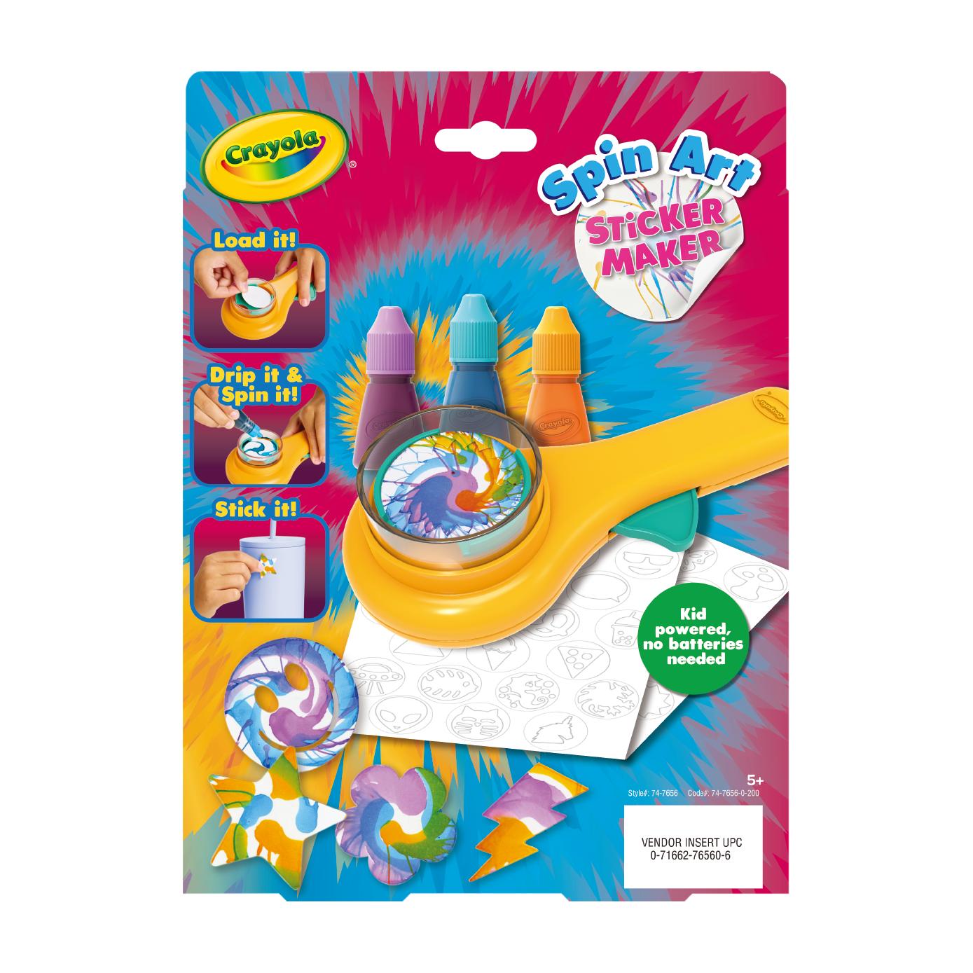 Spin Art Sticker Maker